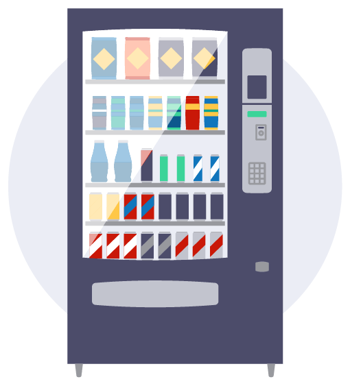 Premium vending machines icon
